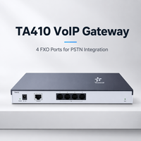 Passerelle VoIP Yeastar TA410, 4 ports FXO, processeur TI, appels simultanés, système téléphonique analogique/IP de qualité opérateur, stable, pour bureau