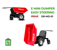 Mini Machine à benne en caoutchouc, 48V, 20ah, capacité de charge de 500Kg, approuvé CE