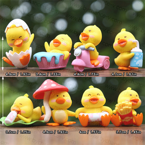 Lindo Pato Amarillo de Dibujos Animados, Mini Figura Sorpresa en Huevo de <span class=keywords><strong>Juguete</strong></span> para Niños, Regalo para Comida <span class=keywords><strong>Feliz</strong></span> de Restaurante - Product Image 4