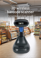 Lecteur de codes-barres à lecture rapide, scanner de codes-barres numériques sur papier, scanner de codes QR portable avec écran