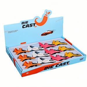 एलॉय पुल-बैक लड़ाकू विमान 4 शैलियों बच्चों के लिए मिश्रित डाई-कास्ट विमान मॉडल खिलौने - Product Image 3