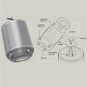 2025 mới tùy chỉnh loa và máy ảnh 2 trong 1 thiết kế sản phẩm thiết kế và phát triển dịch vụ - Product Image 1