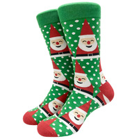 Chaussettes en coton de Noël très vendues 176N, jacquard haute densité, unisexe, mi-mollet, pour fête de Noël, pour adulte