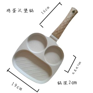 กระทะทอดสี่หลุม หินไมแฟน รูปวงรี ไม่ติดกระทะ ใช้ได้กับเตาแม่เหล็กไฟฟ้าและเตาแก๊ส สำหรับทำอาหารเช้า แพนเค้ก ไข่ดาว - Product Image 2