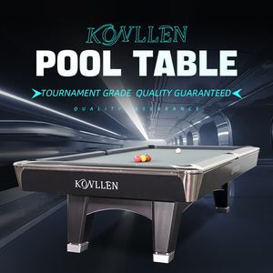 KONLLEN Custom 9FT American 9 Ball Pool <b>Table</b>, 3-Piece 25mm High Density Slate, Tournament Pro Speed Cloth for Club & Home KL 2- - Product Image 1
