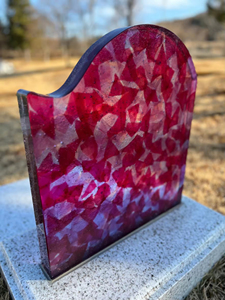 Lápida Conmemorativa Moderna de Vidrio, Lápida Funeraria Única para Cementerio, Monumento para Niños o Perros en Venta - Product Image 4