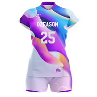 Fabricants OEM, vente en gros, équipe, uniforme de volley-ball de plage de haute qualité, pas cher, mode, jersey de volley-ball pour femmes sublimé violet