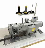 Machine à coudre industrielle OREN à double aiguille pour sièges de canapé en cuir, à lit plat, à commande manuelle et informatisée, en acier inoxydable