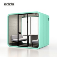Cabine insonorisée pour 4 personnes, espace de réunion moderne, cabine préfabriquée insonorisée pour la confidentialité