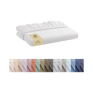 100% Linen nhà bông nữ hoàng Kích thước Trắng percale dệt được trang bị tấm sâu túi 16 \ "Nệm sắc nét mát mẻ Bộ Comforter mạnh mẽ - Product Image 1