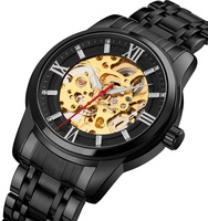 Montre mécanique automatique de luxe SKMEI 9222 au design unique avec bracelet en acier inoxydable