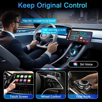 WOOBOOBOX Mini 2-en-1 CarPlay Adaptador con cable e inalámbrico para Mazda Subaru Citroen Audi Mercedes para Kia Ford Opel Android Auto Don