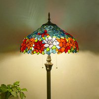 Lampe de sol en verre teinté artisanal rétro turque marocaine, style méditerranéen, pour salon, chambre, villa, hôtel