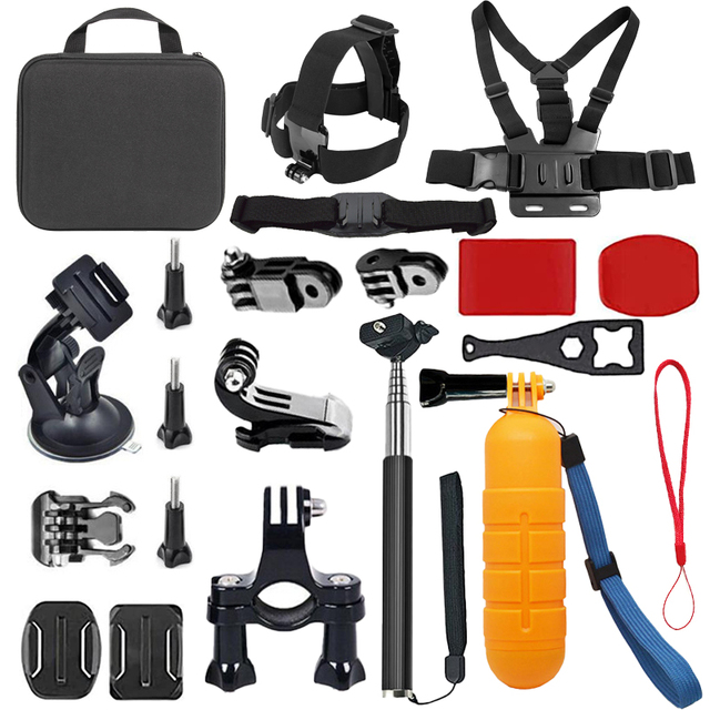 Action Camera Accessories Set for GoPro 13/12/11/10/9/8 Outdoor Waterproof Housing Shock Resistant Screen Tripod Sports Cameras
