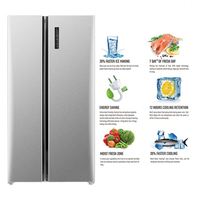 Réfrigérateur intelligent avancé 646L avec écran tactile, distributeur d'eau, contrôle numérique de la température, faible formation de givre, pour aliments frais
