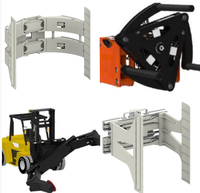 Accessoires pour chariot élévateur, pince à pneus, bras coulissant rotatif, type pince à pneus, manipulateur pour la manutention et l'empilage des pneus