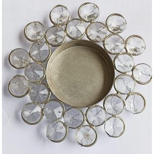 PARIJAT HANDICRAFT round Diya 4.5 Inch Glass <b>Tealight</b> Candle <b>Holders</b> for Home Decor Outdoor Balcony Decoration Diwali Gifts Item - Product Image 2