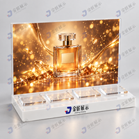Présentoir populaire en acrylique pour produits de soin de la peau, maquillage, parfums, cosmétiques et rouges à lèvres – Supports publicitaires