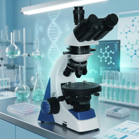 Hot Selling China Manufacturer LED Light Simple Polarizing Binocular Miniral Laboratory Microscope