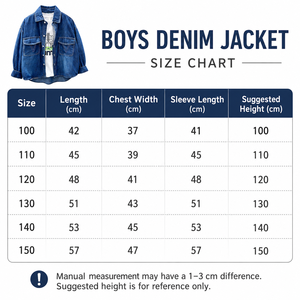 Chemise-veste en jean délavé pour garçons 2026, en coton riche, à manches longues, <span class=keywords><strong>surchemise</strong></span> décontractée à double poche, vêtement d'extérieur pour enfants printemps-automne - Product Image 6