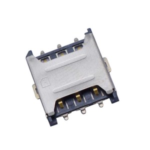 Một cửa các nhà sản xuất hỗ trợ tùy biến 6 pin Sim chủ thẻ kết nối khe cắm Pull-out nhỏ khe cắm thẻ Sim - Product Image 6