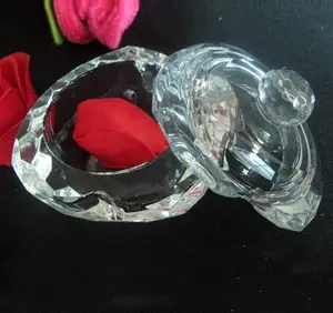 Cristal Em Forma de Coração Caixa de Jóias Bugiganga MH-QT0193