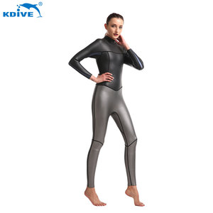 Traje de <span class=keywords><strong>Neopreno</strong></span> KDIVE Personalizado de <span class=keywords><strong>3mm</strong></span>, Traje de Buceo de Manga Larga para Mujer, Traje de Surf de Cuerpo Entero - Product Image 2