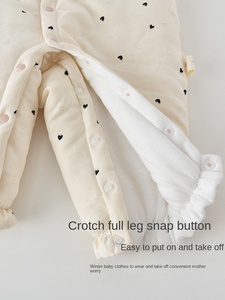 Neonata 0-6 mesi invernale Casual con chiusura a bottone <span class=keywords><strong>100</strong></span>% cotone principessa stile occidentale in cotone per neonati ricamati in 3D - Product Image 3