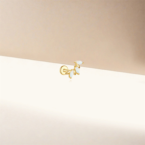 Nuevos Pendientes de Plata 925 con Borla en Forma de Trébol y Flor para Uso Diario - Product Image 5