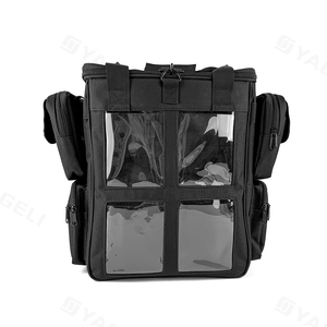 กระเป๋าถือใส่การ์ดซื้อขายระดับพรีเมียมกันน้ำสีดำกำหนดเองขายส่ง - Product Image 1