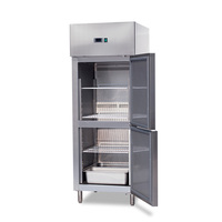 Équipement de réfrigération commerciale professionnel, refroidissement efficace, anti-corrosion, refroidissement par ventilateur, réfrigérateur vertical 1, 2 ou 4 portes