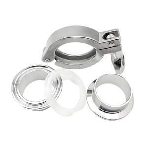 Morsetto e mandrino a sgancio rapido sanitario Set di saldatura 1 "2" 3 "tondo forgiato a singolo perno per saldatura a tre - Product Image 1