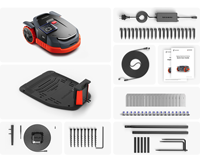 Tondeuse robotisée Segway Navimow X3 Series AI, tout-terrain, GPS, télécommande sans fil, réseau RTK, IP66, application, 50% de réduction maximum