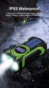 Radio de Emergencia Multifuncional ALECTER con Manivela Solar, Alerta Meteorológica NOAA, Resistente al Agua IPX5, con Linterna y SOS - Product Image 5