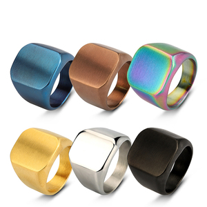 Anillo de acero inoxidable personalizado para <span class=keywords><strong>hombre</strong></span>, joyería de moda, logotipo personalizado, gran oferta, <span class=keywords><strong>2022</strong></span> - Product Image 1
