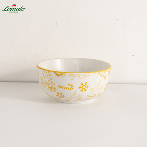 Juegos de Vajilla de Cerámica con Estampado de Papá Noel Hechos a Mano, Libres de BPA y Reutilizables para Decoración de Mesa Festiva y Comidas Familiares - Product Image 3