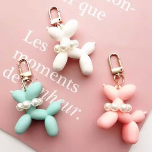 New Arrive Fashion Bag Accessories Women Cute <b>Mini</b> PVC <b>Balloon</b> Dog Keychain for Gift - Product Image 2