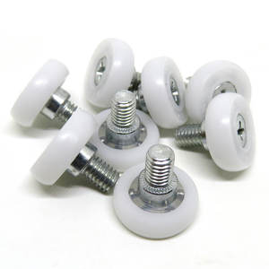 Rotelle per Cassetti in Plastica POM 19mm 22mm 24mm 26mm 28mm 30mm, Pulegge di Ricambio con Cuscinetti e Dadi - Product Image 3