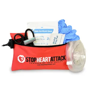 مخصص قسط AED الإنقاذ مجموعة استجابة سريعة مصغرة cpr عدة الإسعافات الأولية الموردين حقيبة