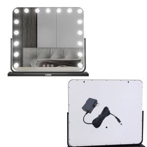 Espejo de Maquillaje de Pie para Hotel con Soporte de Mesa LED y Lentes Antiexplosión de Seguridad - Product Image 2