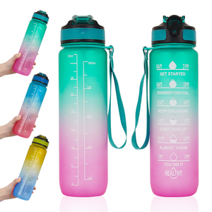 Logotipo personalizado impreso a prueba de fugas 2000ml 64 Oz Botellas de agua deportivas de plástico para gimnasio sin Bpa de gran capacidad - Product Image 6