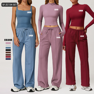 <span class=keywords><strong>Set</strong></span> di felpe sportive per il tempo libero con cappuccio da <span class=keywords><strong>donna</strong></span> a manica lunga per Fitness sport <span class=keywords><strong>allenamento</strong></span> palestra <span class=keywords><strong>set</strong></span> da Yoga per ragazze all'aperto - Product Image 1