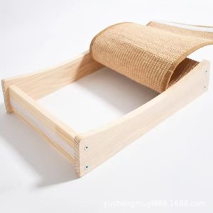 ที่นอนแมวแบบไม้พร้อมแผ่นรองทำความเย็น 1 ชั้น ทนทานสำหรับแมว - Product Image 1
