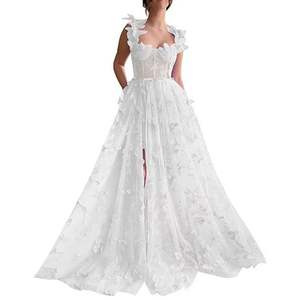 Formele gelegenheidsjurk Dames Feest Bruiloft Gala Jurken Lichtgroen Sweetheart A-lijn Vlinder Avondjurken - Product Image 3