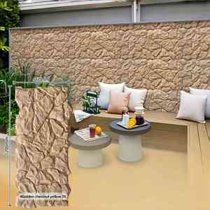 Panneaux de revêtement mural en pierre PU moderne - Panneaux muraux extérieurs et intérieurs durables et imperméables - Livraison rapide - Échantillon disponible - Product Image 3