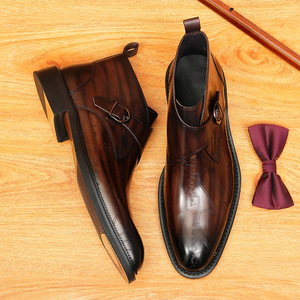High-end Classic Cowhide Leather Fashionable Formal Office Party <b>Dress</b> for <b>Men</b> Slip-on Leather Shoes Lightweight and Anti-slip - Product Image 6