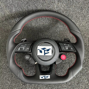 Volant en cuir à livraison rapide pour Audi A4 B9 Rs3 Rs4 Rs8 A3 A5 S3 S4 S5 B9 2017-2020 <span class=keywords><strong>2021</strong></span> 2022 - Product Image 1