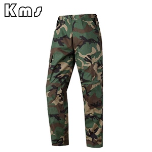 Uniforme de Combate Táctico de Camuflaje Ripstop de Algodón y Poliéster Transpirable Unisex al por Mayor KMS OEM, Verde para Caza - Product Image 5