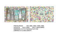 Ensemble de parfums pour femmes de haute qualité, UE et États-Unis : parfum, lotion pour le corps, ensemble de voyage quatre pièces, coffret cadeau de parfum unisexe, vente en gros