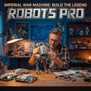 1223 pièces Blocs de construction robot mécanique Empire <span class=keywords><strong>War</strong></span>, modèle à assembler soi-même, kit de construction à petites briques pour ornement de bureau - Product Image 3